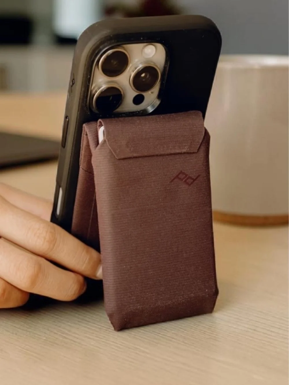 Peak Dising Brown Mobile Wallet Stand Brand New Without Tags